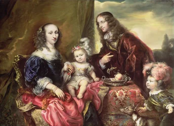 Portrait of a family (said to be that of Colonel John Hutchinson, 1659)