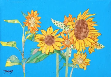 Bright Sunflower Collage