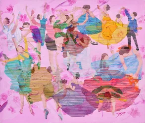 Colorful Ballet Dance