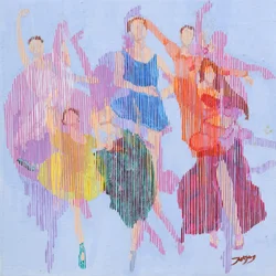 Colorful Ballet Dancers