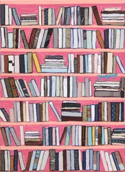 Colorful Book Shelves