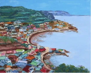 Colorful Coastal Village