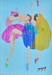 Colorful Dancing Figures