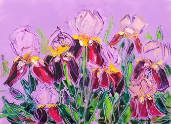 Colorful Iris Garden