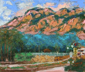 Colorful Mountain Road