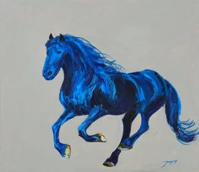 Dynamic Blue Gallop