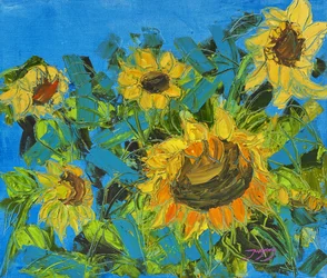 Golden Summer Sunflowers