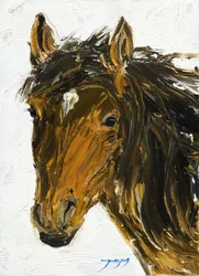 Textured Horse Portrait