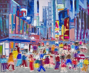 Vibrant City Street
