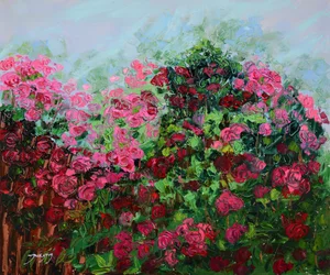 Vibrant Rose Garden