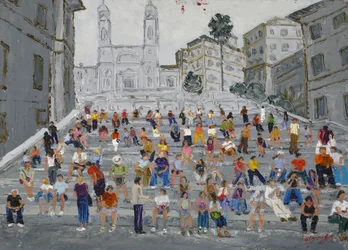 Vibrant Spanish Steps