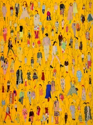 Yellow Fashionable Crowd