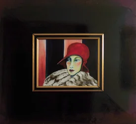Belle Epoque VII -Lady with Red Hat II-