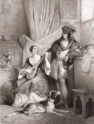 King Charles VII of France with Agnes Sorel