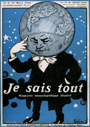 Cover of the illustrious encyclopedic magazine Je sais tout No.2, March 15, 1905