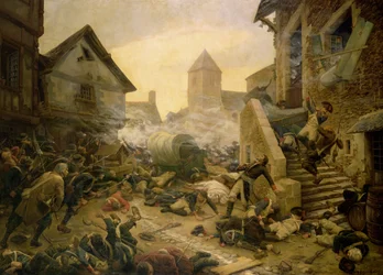 Combat at Cholet, or The Suicide of General Moulin in 1794