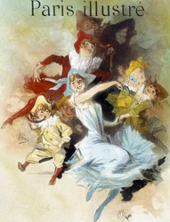 Ball mask (drawing by Cherret for the carnival in the newspaper 