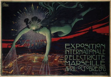 Poster for the International Exhibition of Electricity in 1908