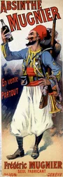 Poster for absinthe Mugnier - by Jules Cheret