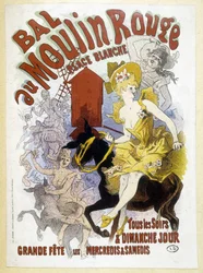 Poster for the Moulin Rouge ball, by Jules Chéret, late 19th century