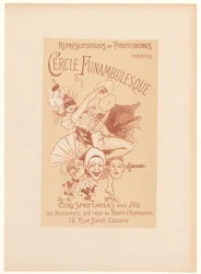 Advertising Card for the Cercle Funambulesque