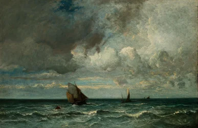 Barks Fleeing Before the Storm