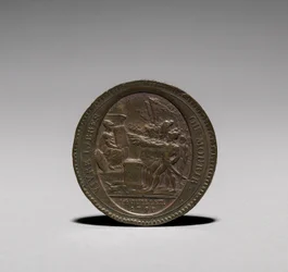 Medal: Five Sols issued by Monneron Brothers, Paris, 1792 (obverse)