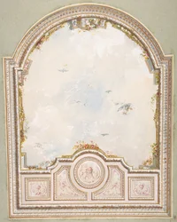 Design for a ceiling a trompe l