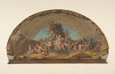 Design for the Decoration of a Lunette on the Staircase, Hôtel de Pless, Berlin, second half 19th century
