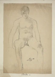 Seated Academic Nude