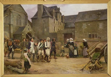 The Revolutionaries of Fouesnant Rounded Up by the National Guard in 1792, c.1886-87