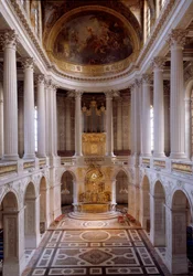 View of the Royal Chapel by Hardouin-Mansart in 1709 and Consecrated by Cardinal Noailles in 1710
