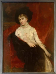 Portrait of Jeanine Dumas Davy de la Pailleterie (1867-1943), daughter of Alexandre Dumas fils and wife of Ernest Hauterive. 19th century. Alexandre Dumas Museum, Villers-Cotterêts