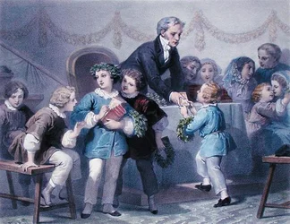 The Prize-Giving Ceremony, engraved by Henier, Bettannier and Morlon