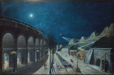 The Point-du-Jour Viaduct and Bastion 35, March 1870