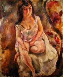 Seated Semi-Nude