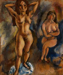 Two Nudes – One Standing, One Sitting