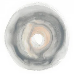 Calm Circles with Muted Gray and Beige Tones