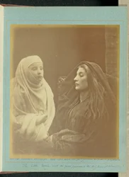 The Little Novice with Queen Guinevere in "the Holy House at Almesbury"