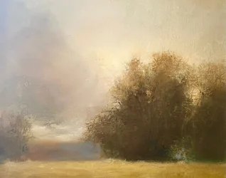 Misty Golden Landscape