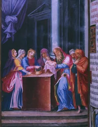 Presentation in the Temple, from a Facsimile of the Breviary of King Philip II of Spain