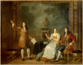 Jean Racine Reading “Athalie” Before Louis XIV and Francoise d