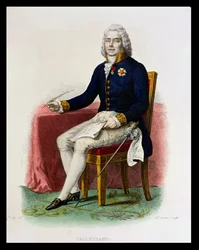 Portrait of Charles Maurice de Talleyrand-Perigord at His Desk