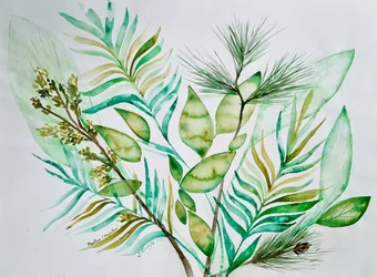 Varied Green Leaves