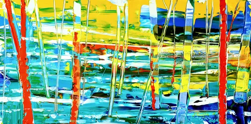 Vibrant Abstract Landscape