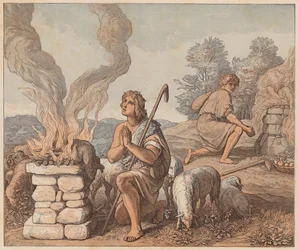 The Offerings of Cain and Abel, Genesis, IV, 3, 4