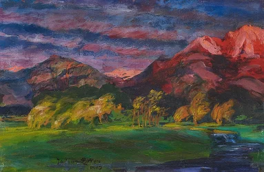 Foothill Landscape at Sunset. 1903 (?)