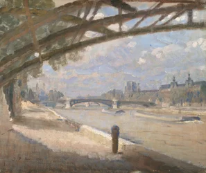 Under the Pont des Arts, Paris. Noon