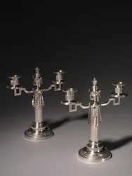 Candelabrum, firm of Peter Carl Fabergé