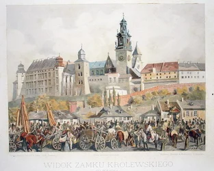 View of Castle of Krolewskiego, Krakow, from 